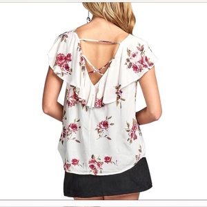 Pretty Flower Ruffle Tops (NEW)